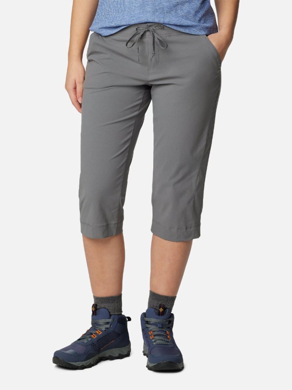 Columbia Sportswear Anytime Outdoor Capri Cropped Hiking Pants 10 18L (spots)